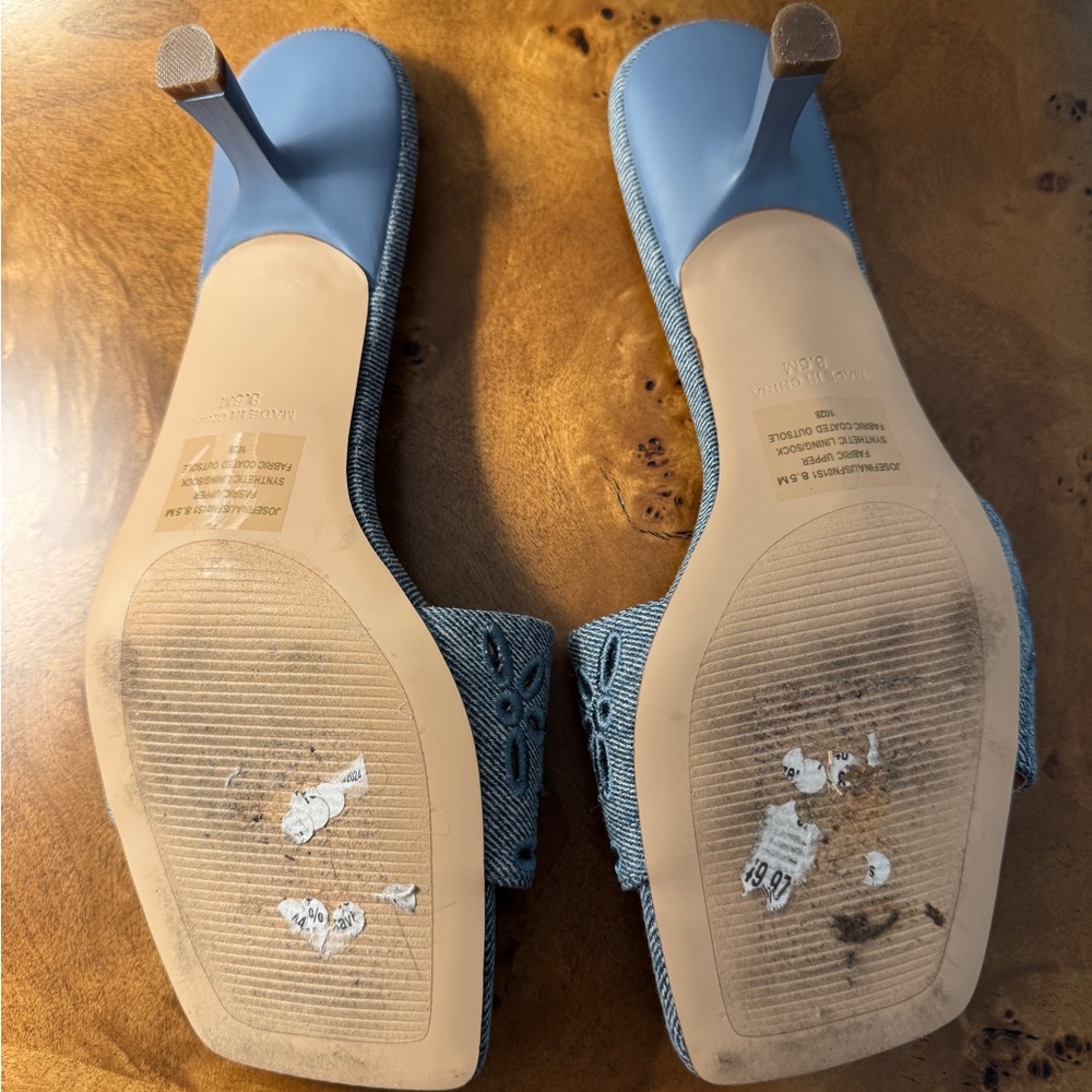 Steve Madden Women's Denim Blue Mules - Picture 4 of 4